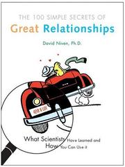 Cover of: 100 Simple Secrets of Great Relationships: What Scientists Have Learned and How You Can Use It (100 Simple Secrets)