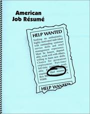 Cover of: American Job Resume