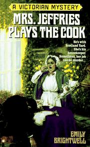 Cover of: Mrs. Jeffries Plays the Cook (Victorian Mystery)