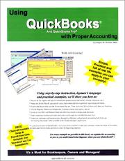 Cover of: Using QuickBooks (and QuickBooks Pro) with Proper Accounting by Gregory M. Doublas, Gregory M. Doublas