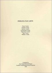 Indiana Tax Lists, Volume 2 by Jane Eaglesfield Darlington