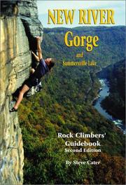 Cover of: New River Gorge and Summersville Lake Rock Climbers' Guidebook by Steve Cater