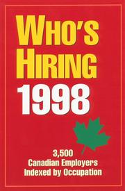 Cover of: Who's Hiring 1998