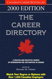 Cover of: The Career Directory: 2000 Edition (Career Directory: Make the Most of Your Degree or Diploma)