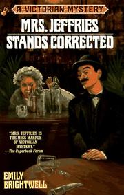 Cover of: Mrs. Jeffries Stands Corrected (Victorian Mystery)