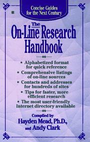 Cover of: The on-line research handbook