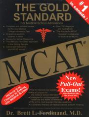 Cover of: The Gold Standard for Medical School Admissions - MCAT,  Canadian Edition by Brett Ferdinand