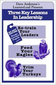 Cover of: Three Key Lessons in Leadership