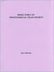 Cover of: Directory of Professional Team Sports