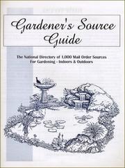 Cover of Gardener's Source Guide by robert armstrong - undifferentiated