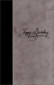 The Birthday Book (grey suede) by Christine Cardone