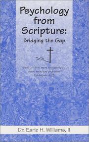 Cover of: Psychology from Scripture  | Earle H., II Williams