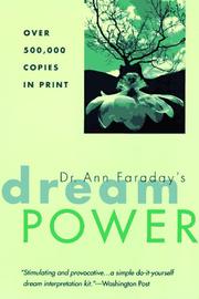Cover of: Dr. Ann Faraday's Dream Power