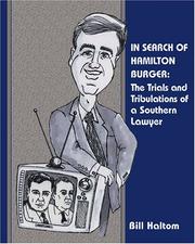 Cover of: In Search of Hamilton Burger: The Trials and Tribulations of a Southern Lawyer