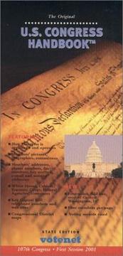 Cover of: The 2001 U.S. Congress Handbook | Votenet Solutions Inc.