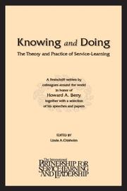 Cover of: Knowing and Doing by ed.