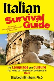 Cover of: Italian Survival Guide: The Language and Culture You Need to Travel with Confidence in Italy