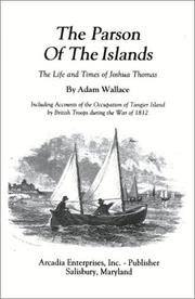Cover of: The Parson of the Islands: The Life and Times of Joshua Thomas