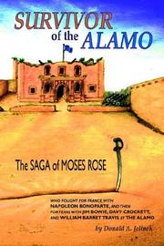 Cover of: Survivor of the Alamo | Donald A. Jelinek