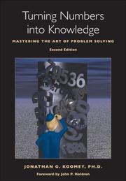 Cover of: Turning Numbers into Knowledge by Jon Koomey, Jon Koomey