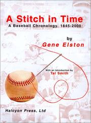 Cover of: A Stitch in Time by Gene Elston, Gene Elston