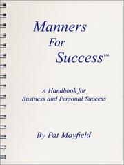 Cover of: Manners for Success