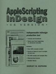 Cover of: AppleScripting InDesign by Shirley W. Hopkins