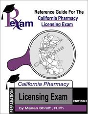 Cover of: Reference Guide for California Pharmacy Licensing Exam