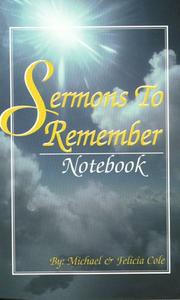 Cover of: Sermons to Remember by Michael Cole