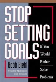 Cover of: Stop Setting Goals