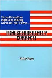 Cover of: Transcendentally Correct by Victor Perez