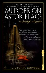 Cover of: Murder on Astor Place (Gaslight Mystery) by Victoria Thompson