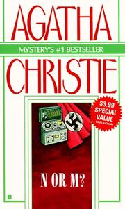 Cover of: N or M? (Agatha Christie Mysteries Collection by Agatha Christie