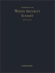 Cover of: Water Security Summit Proceedings | Haestad Methods