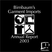 Cover of: Birnbaum's Garment Imports Annual Report 2003