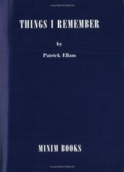 Cover of: Things I Remember