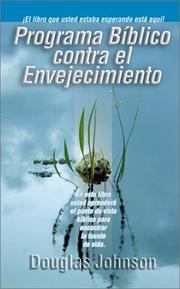 Cover of: Programa biblico contra el envejecimiento