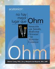 Cover of: Acutonics by Donna Carey, Marjorie de Muynck