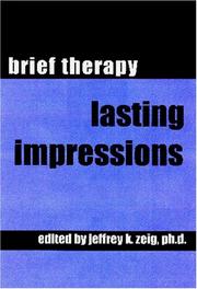 Cover of: Brief Therapy: Lasting Impressions