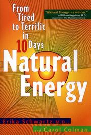 Cover of: Natural Energy by Erika Schwartz, Carol Colman