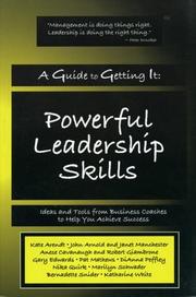 Cover of: A Guide to Getting It: Powerful Leadership Skills