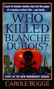 Cover of: Who Killed Blanche DuBois? (Claire Rawlings Mystery)