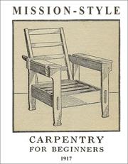 Cover of: Mission-Style Carpentry for Beginners