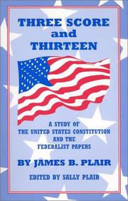 Three Score and Thirteen by James B. Plair