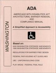 Cover of: ADA Americans with Disabilities Act Compliance Manual for Washington by James E. Jordan, James E. Jordan
