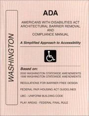 Cover of: ADA Americans with Disabilities Act Compliance Manual for Washington on CD/ROM