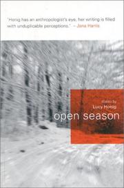 Cover of: Open Season: stories by Lucy Honig