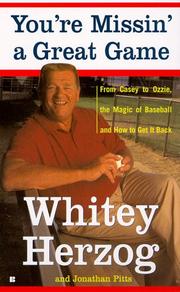Cover of: You're Missin' a Great Game by Whitey Herzog