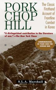 Cover of: Pork Chop Hill by S. L. A. Marshall