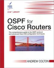Cover of: OSPF for Cisco Routers (CCIE Library) by Andrew Colton, Andrew Colton